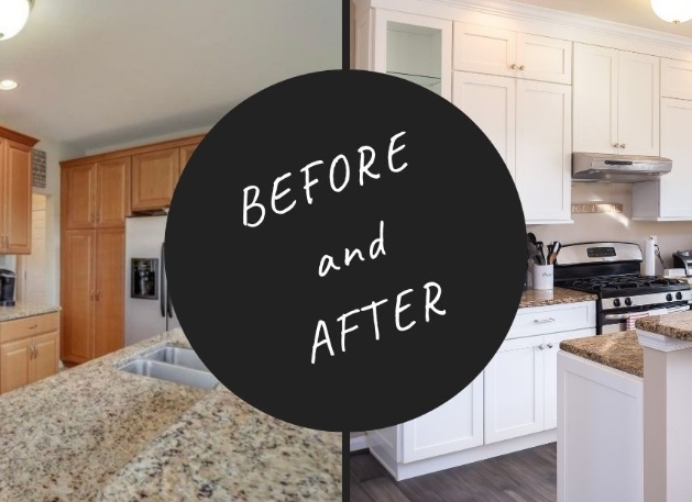 remodeled kitchen before and after